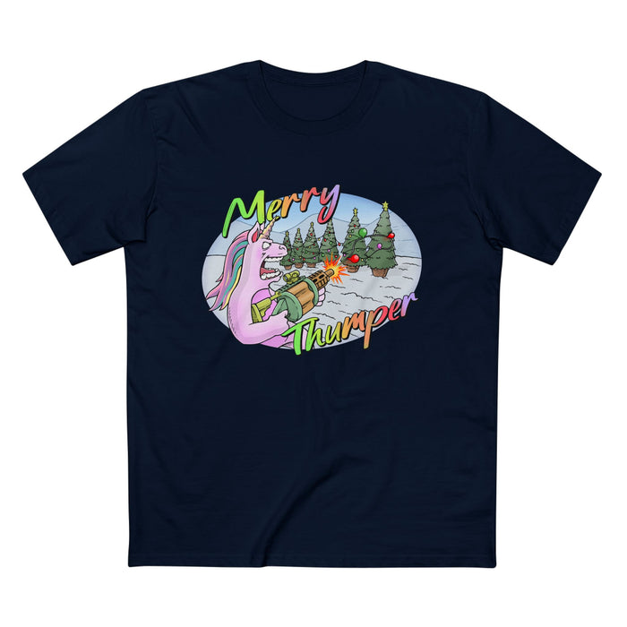 T-Shirt Merry Thumper Unicorn with GLA Decorating Trees