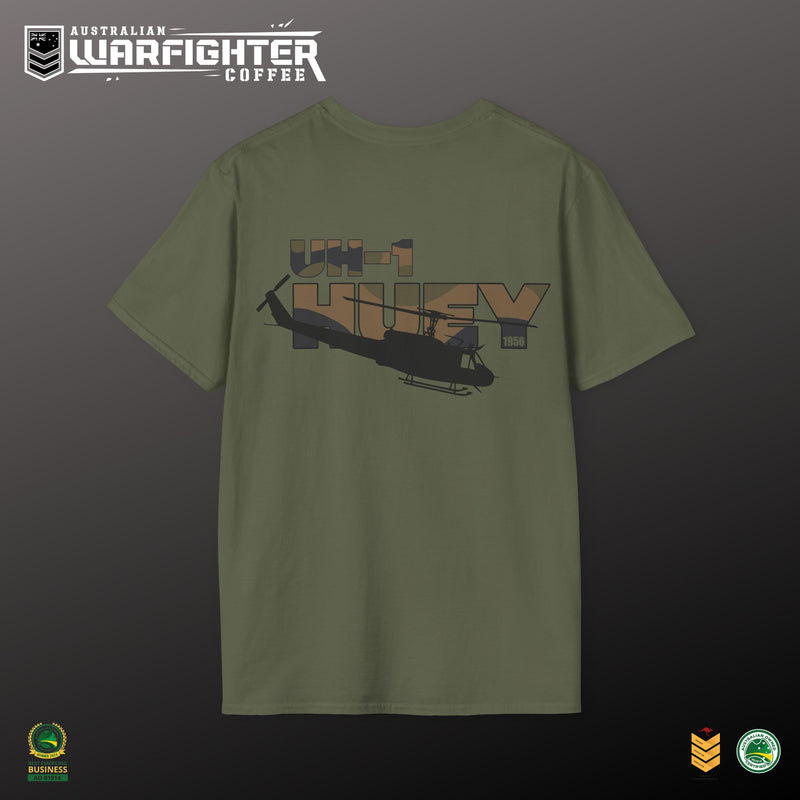Huey UH-1 Helicopter T-Shirt | Legendary Vietnam-Era Military Aviation Tee