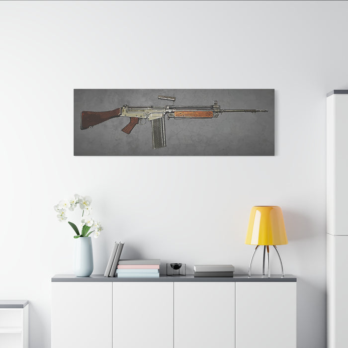 Canvas Wall Art - L1A2 Military Rifle Design