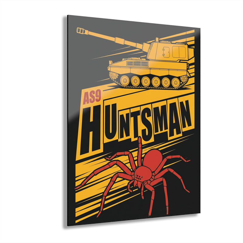 Acrylic Print — 'AS9 Huntsman' Tank & Spider Retro Wall Art