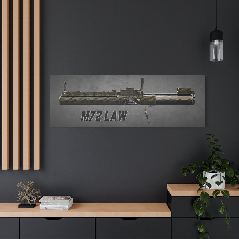M72 LAW - Stretched Wall Decor for Military Enthusiasts