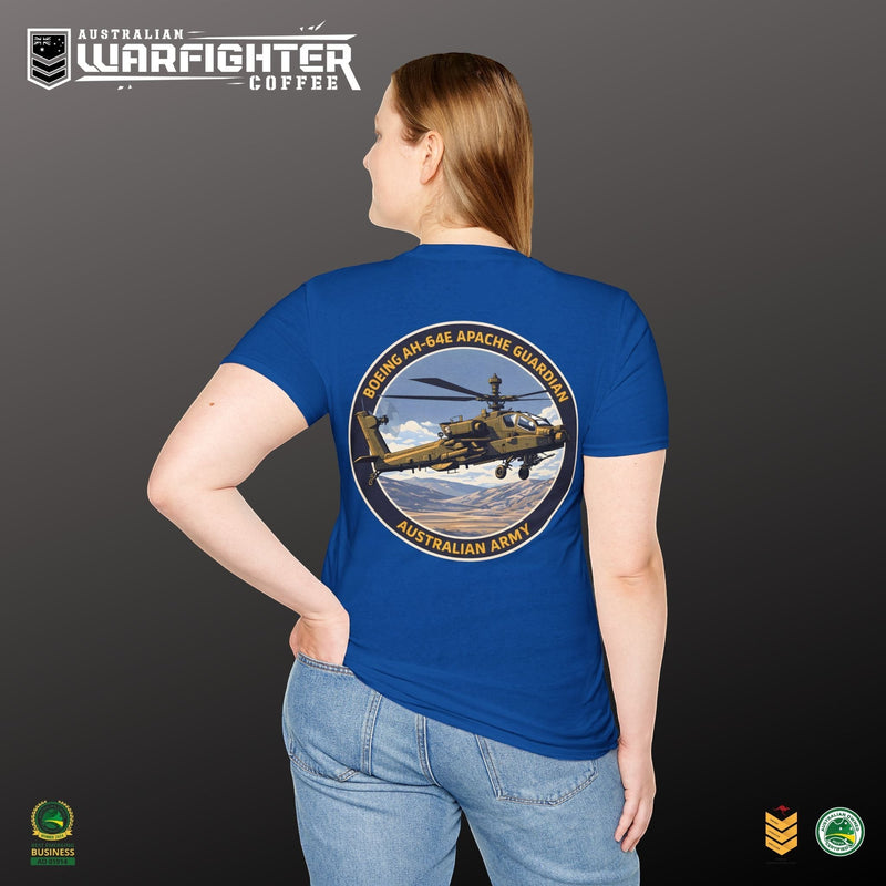Apache Guardian T-Shirt — Australian Army AH-64E Apache Helicopter Tee