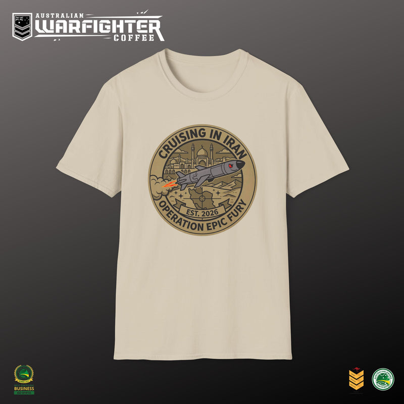 Cruising in Iran — graphic detail close-up, Australian Warfighters Coffee
