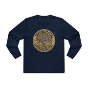 Cruising in Iraq Patch Longsleeve Tee - Operation Epic Fury Military Shirt — flat lay product shot, Australian Warfighters Coffee