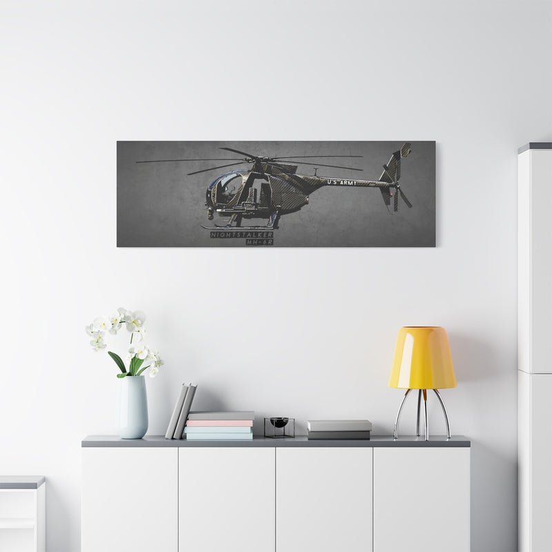 Little Bird - Stretched Wall Decor for Military Enthusiasts