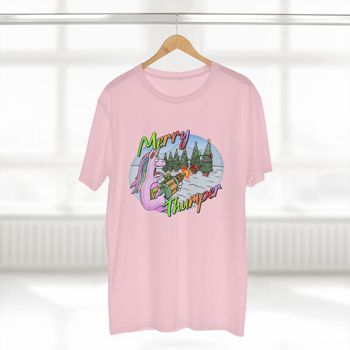 T-Shirt Merry Thumper Unicorn with GLA Decorating Trees