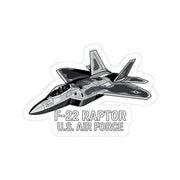 F-22 Raptor U.S. Air Force Sticker — Military Jet Kiss-Cut Decal - Australian Warfighters Coffee