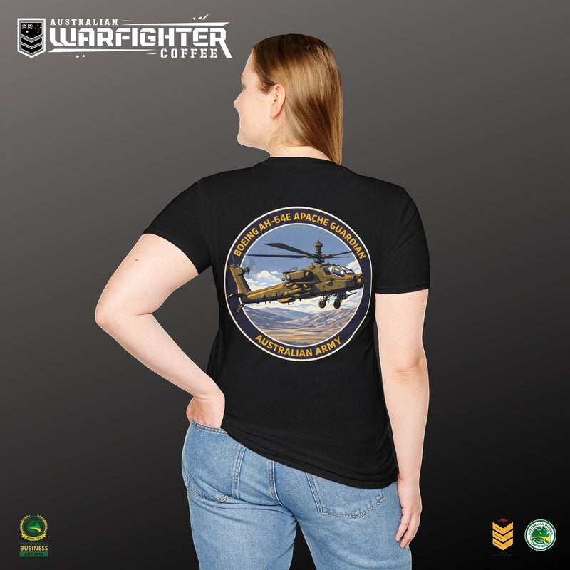Apache Guardian T-Shirt — Australian Army AH-64E Apache Helicopter Tee