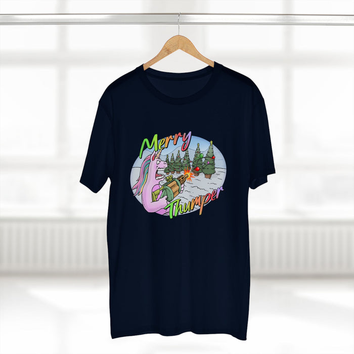 T-Shirt Merry Thumper Unicorn with GLA Decorating Trees