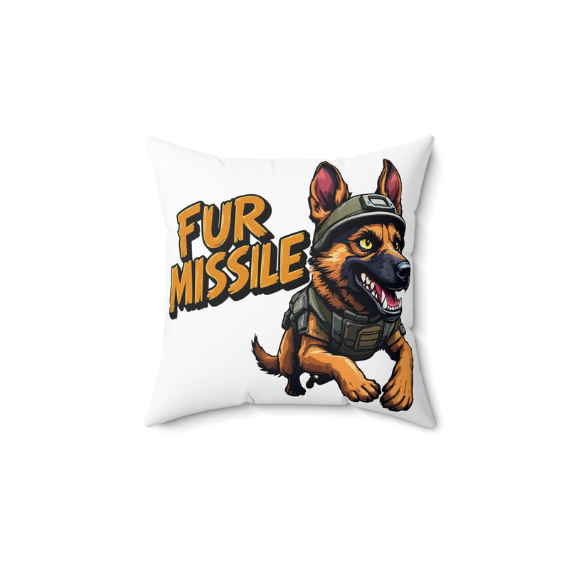 Fur Missile Dog Pillow - Playful Pet Decor for Animal Lovers