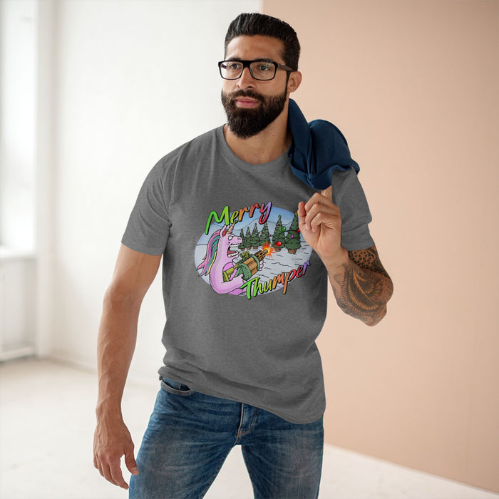 T-Shirt Merry Thumper Unicorn with GLA Decorating Trees