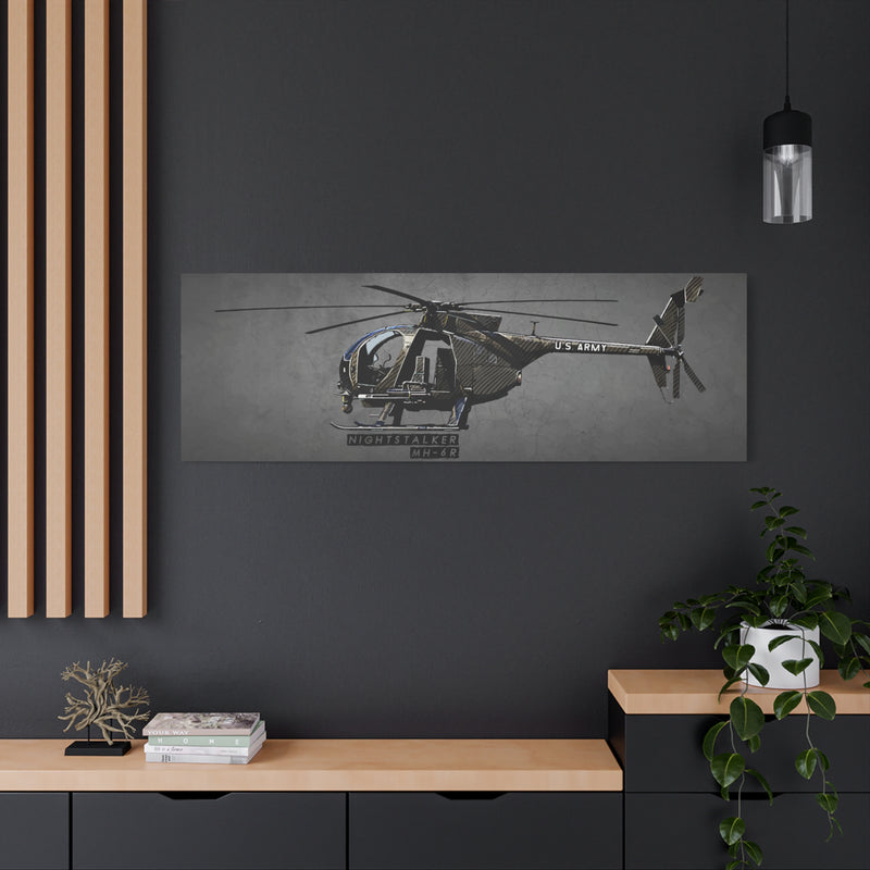 Little Bird - Stretched Wall Decor for Military Enthusiasts