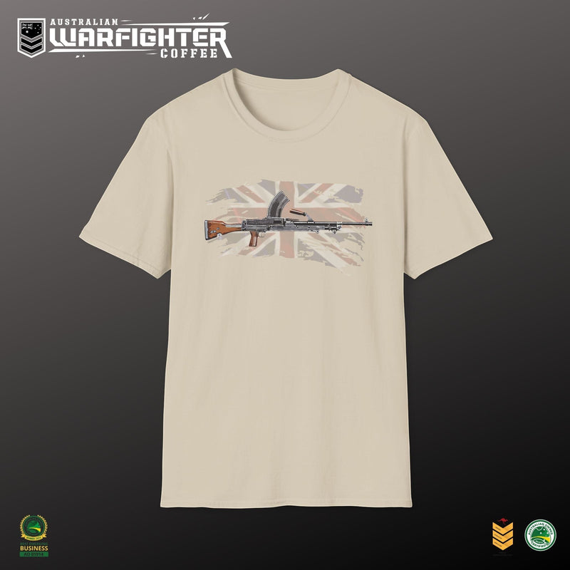 Bren Gun T-Shirt — Vintage British WWII Gun Graphic - Australian Warfighters Coffee