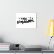 Feed Me Machine Gun Acrylic Print — Military Weapon Wall Art (French Cleat Hanging) - Australian Warfighters Coffee