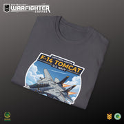 F-14 Tomcat US Navy Aviation T-Shirt — Vintage Fighter Jet Graphic — lifestyle — fourth colour, Australian Warfighters Coffee