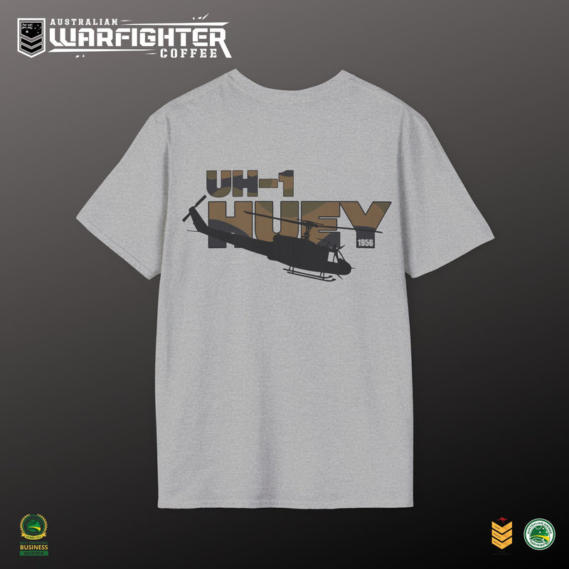 Huey UH-1 Helicopter T-Shirt | Legendary Vietnam-Era Military Aviation Tee