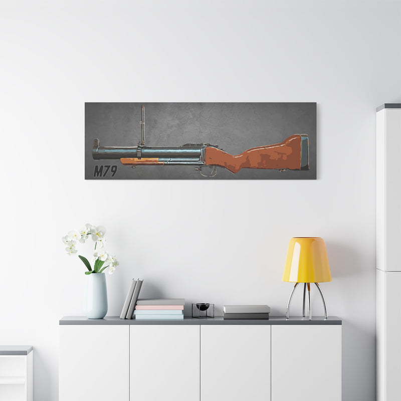 M79 - Stretched Wall Decor for Military Enthusiasts