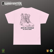 Wife of a Veteran T-Shirt — detail view, Australian Warfighters Coffee