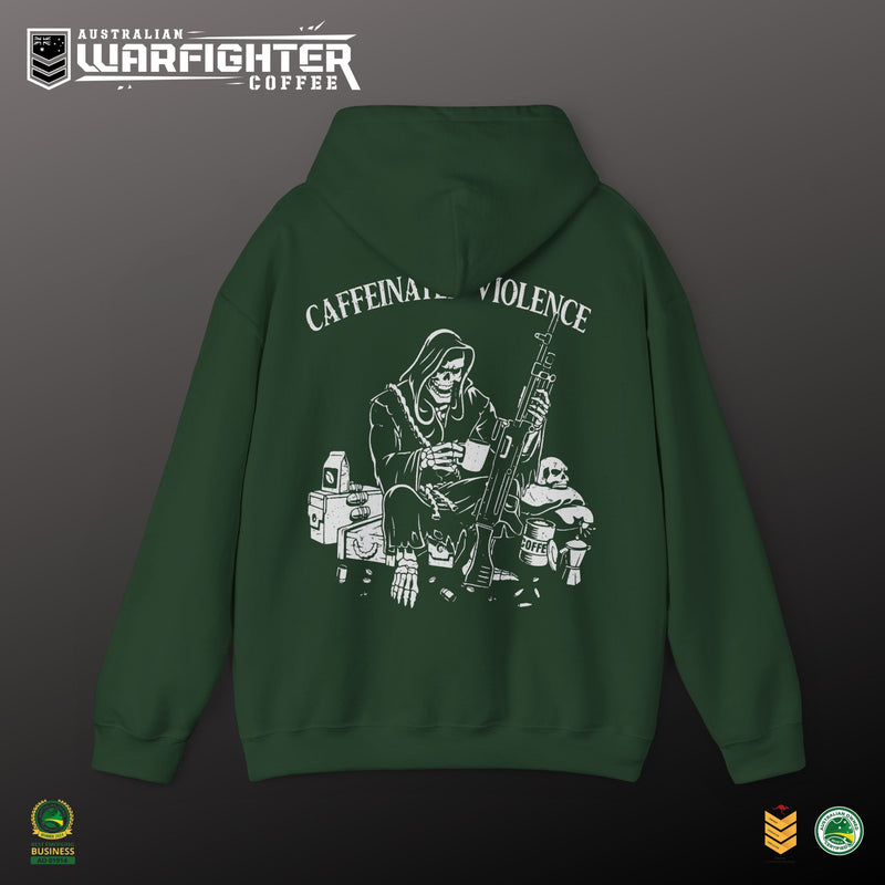 CAFFIENATED VIOLENCE - Hooded Sweatshirt