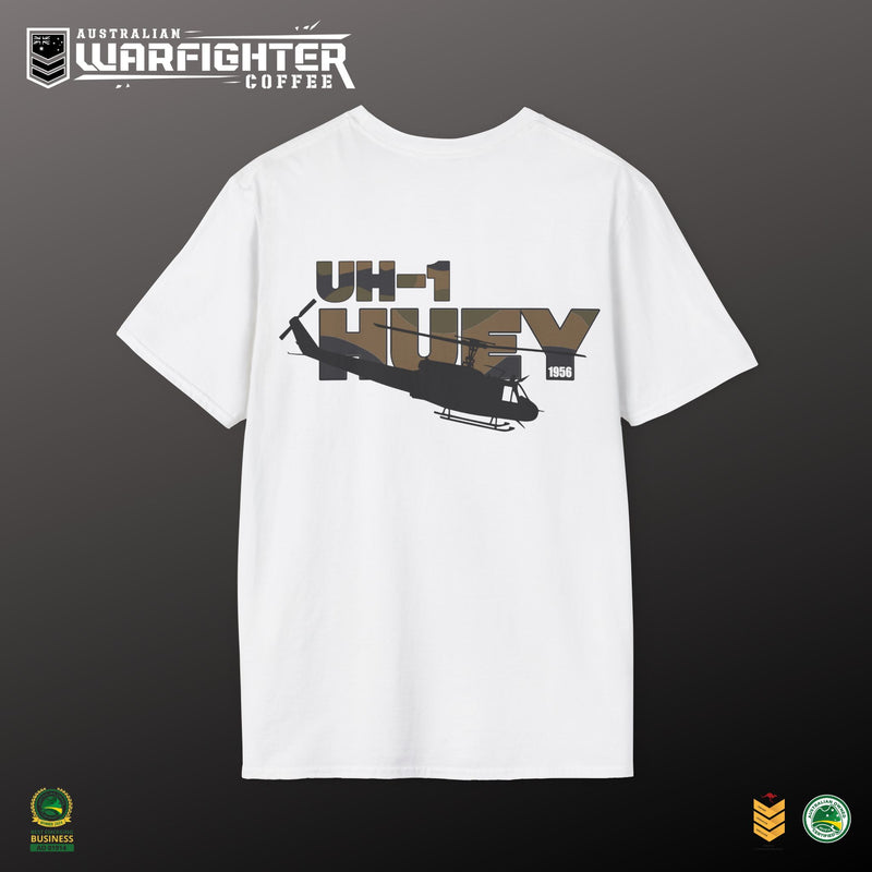 Huey UH-1 Helicopter T-Shirt | Legendary Vietnam-Era Military Aviation Tee