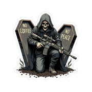 No Coffee No Peace Sticker - Australian Warfighters Coffee