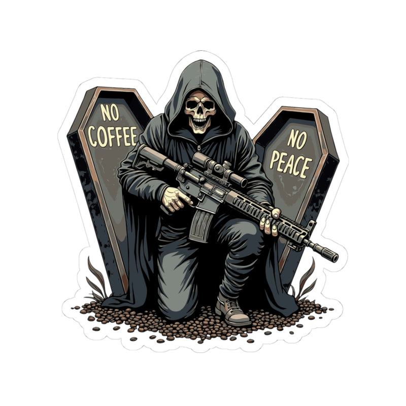No Coffee No Peace Sticker - Australian Warfighters Coffee