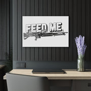 Feed Me Machine Gun Acrylic Print — Military Weapon Wall Art (French Cleat Hanging) - Australian Warfighters Coffee