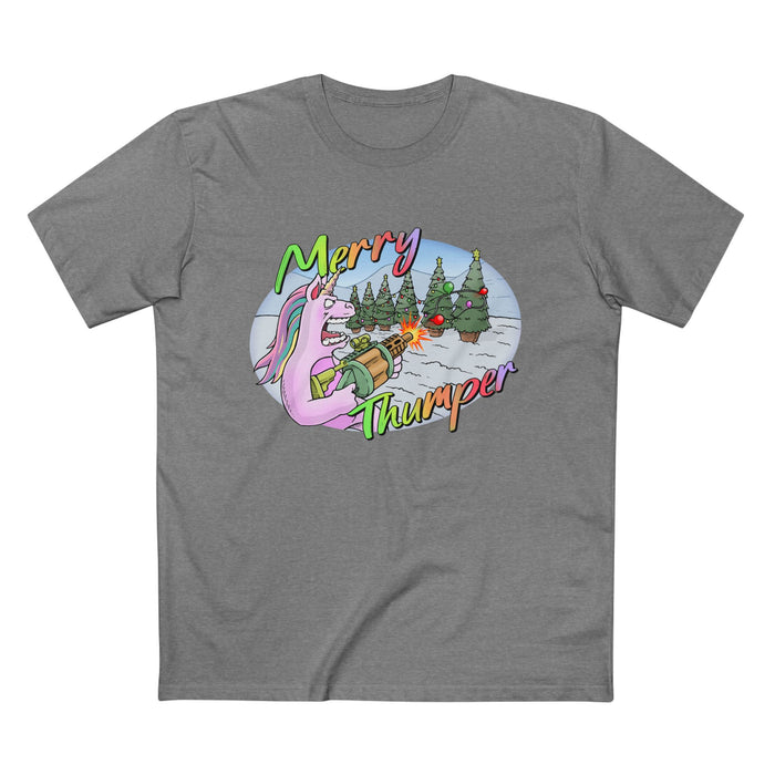 T-Shirt Merry Thumper Unicorn with GLA Decorating Trees