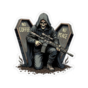 No Coffee No Peace Sticker - Australian Warfighters Coffee