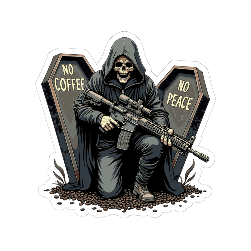 No Coffee No Peace Sticker - Australian Warfighters Coffee