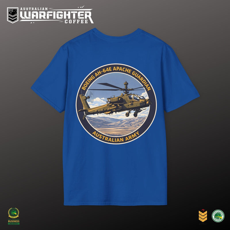 Apache Guardian T-Shirt — Australian Army AH-64E Apache Helicopter Tee