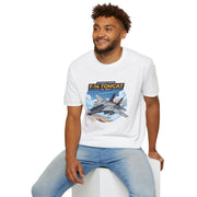F-14 Tomcat US Navy Aviation T-Shirt — Vintage Fighter Jet Graphic — graphic close-up — colour variant, Australian Warfighters Coffee