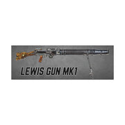 Australian Warfighters Coffee Lewis Gun Mk1 digital art canvas print on a grey textured background.