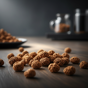 Freeze-dried coffee crystals